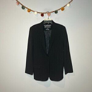 Norma Kamali pinstriped Boyfriend Jacket